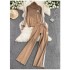 Fashion set with women's stand up collar, two bar zipper, short hoodie, two-piece set, high waist, slimming effect, hanging feeling, casual wide legs