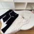 Pure Desire Trajectory True Two Sweet Set Autumn Top Lace Lace Dress Hollow Design Sense