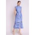 Spot Shot - French Style Palace Hollow Lace A-line Skirt Summer Stand up Collar Look Thin Dress for Women