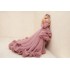 Sunshine Fluffy Off Shoulder Ball Dress Tulle Maternity Dress Photography Foreign Trade One Shoulder Mesh Tail Short in Front and Long in Back