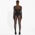 European and American style long sleeved mesh pants, 2024 summer ins new women's sexy see through jumpsuit, foreign trade wholesale