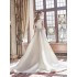 Satin light wedding dress 2024 summer new style, slim fit, small tail, bride's wedding welcome veil, banquet style main veil