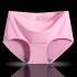 Women's seamless one-piece ice silk underwear, women's plus size sexy cotton interior women's triangle pants