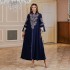 Muslim Middle East New abaya Women's Wear Dubai Türkiye Fashion Embroidery Robe Dress Foreign Trade