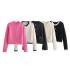 Foreign Trade 2024 Summer New Women's Button Decoration Knitted Cardigan Coat Small Fragrant Style Women's Sweater 6427034