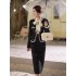 Mingyuan Xiaoxiang style coat versatile 2024 new high-end heavy industry sequin light luxury temperament slimming two-piece set