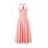 Foreign trade 2024 summer new European and American style fashionable casual pleated camisole dress long skirt for women