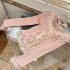 Reese Withers Pink Flower Sea Pure Desire Style Manga Style Knitted Top Half Skirt R8151-1Y