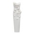 European and American white strapless flower elastic tight sexy party party socialite bandage long dress evening gown