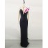 Bandage Dress Evening Dress Elegant Floral Single Shoulder Dress Banquet Party