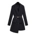 2024 spring new women's high-end fashion suit jacket dress, waist cinching slimming temperament suit small black skirt