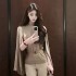 South Korean confidante sister French sweet girl cloak jacket for women 2024 autumn and winter new high-end shawl shoulder top