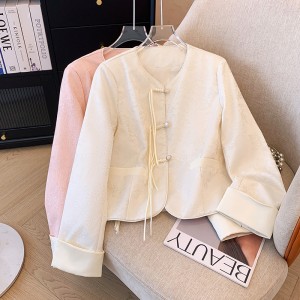 New Chinese style Xiaoxiang style outerwear for women in spring and autumn 2024 new popular high-end temperament socialite Chinese style suit top