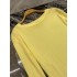 French style slim fit and gradient gradient thin long sleeved base T-shirt autumn new mid length casual yellow top