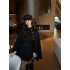 Wealthy heiress Korean version with a sense of luxury, this year's popular woolen coat, cloak, suit, woolen coat, women's autumn and winter new style