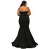 N7781 European and American strapless dress 2023 spring sexy off shoulder temperament women's non slip slim elegant dress