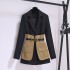 Suit jacket for women in spring and autumn 2024, new Korean version, small stature, high-end temperament, socialite, waist cinched suit top