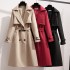 Wind coat women 2024 early spring and autumn new Korean style short, medium and long coat temperament British style high-end coat