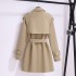 Wind coat women 2024 early spring and autumn new Korean style short, medium and long coat temperament British style high-end coat