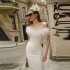 High end trendy niche designer evening dress autumn and winter women's clothing trend ostrich fur Gowns bandage dress for women