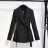 Women's suit jacket 2024 Spring and Autumn new style internet celebrity short Korean version lace up suit top design sense niche