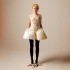 European and American cross-border high-end flower French puffy dress princess style birthday party small gift dress with a sense of luxury