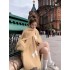 JMSHOP Fury Holiday Alpaca Wool Thick Sweater Coat Autumn/Winter Scarf Two Piece Set Strap Skirt Set