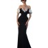 Heavy Industry Light Luxury socialite with a one neck off shoulder floral diamond fish tail skirt, birthday date bandage dress, toast evening dress