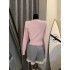 Internet celebrity same style 2024 early autumn new item soft glutinous embroidery short waist long sleeved knitted cardigan women's lace patchwork shorts