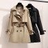 Wind coat women 2024 early spring and autumn new Korean style short, medium and long coat temperament British style high-end coat