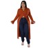 N7745 Amazon independent website European and American women's clothing solid color sexy button suit collar long sleeved cardigan windbreaker jacket