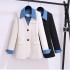 Fake two-piece spliced suit jacket for women, 2024 Spring and Autumn new style, small and high-end, explosive street style casual suit