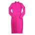 Cross border European and American style evening dress with a light luxury and high-end feel. Stand up collar, long sleeves, all year old, new sexy female celebrity dress