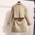 Wind coat women 2024 early spring and autumn new Korean style short, medium and long coat temperament British style high-end coat