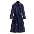 Spring French suit with a high-end feel and a slimming and fake look. Two piece spliced chiffon pleated long sleeved A-level dress