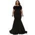 N7781 European and American strapless dress 2023 spring sexy off shoulder temperament women's non slip slim elegant dress