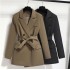 Black coffee colored suit jacket versatile loose casual suit spring and autumn styles for young children