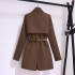 Advanced khaki black small suit jacket for women's morning spring and autumn wear, new Korean version loose casual suit