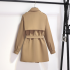 Small windbreaker women 2024 Spring and Autumn high-end sense khaki British style medium long coat jacket