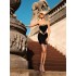 Bandage Dress Evening Dress Short Black Light Luxury Diamond Set Slimming Dress European and American Party Bandage Dress