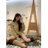 Love knit sweater cardigan jacket women's early autumn new top milk series casual versatile thin knit sweater