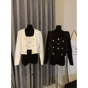 Xiaoxiang set 2024 new popular fashion knitted cardigan jacket women's vest suspender two-piece set autumn and winter