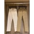 Classic vintage style straight leg jeans for women in early autumn 2024, slim fit and versatile, solid color cropped pants