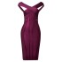 Cross border foreign trade sexy one shoulder tight elastic elegant temperament dress evening gown Bandage dress