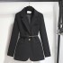 Belt, professional suit jacket, women's design sense, early autumn slimming, waist folding, explosive street small suit top trend