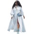 N8050 European and American cross-border women's clothing Instagram hot digital printing fashion casual long length shirt skirt