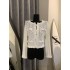 Fan Fan Heavy Industry's hollowed out knitted cardigan for women's summer new style, niche camellia shaped design, casual ins top