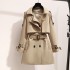 Wind coat women 2024 early spring and autumn new Korean style short, medium and long coat temperament British style high-end coat