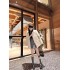 Winter new four bar lamb fur fur one-piece lapel loose plush casual thick coat for women