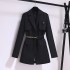 Advanced khaki black small suit jacket for women's morning spring and autumn wear, new Korean version loose casual suit